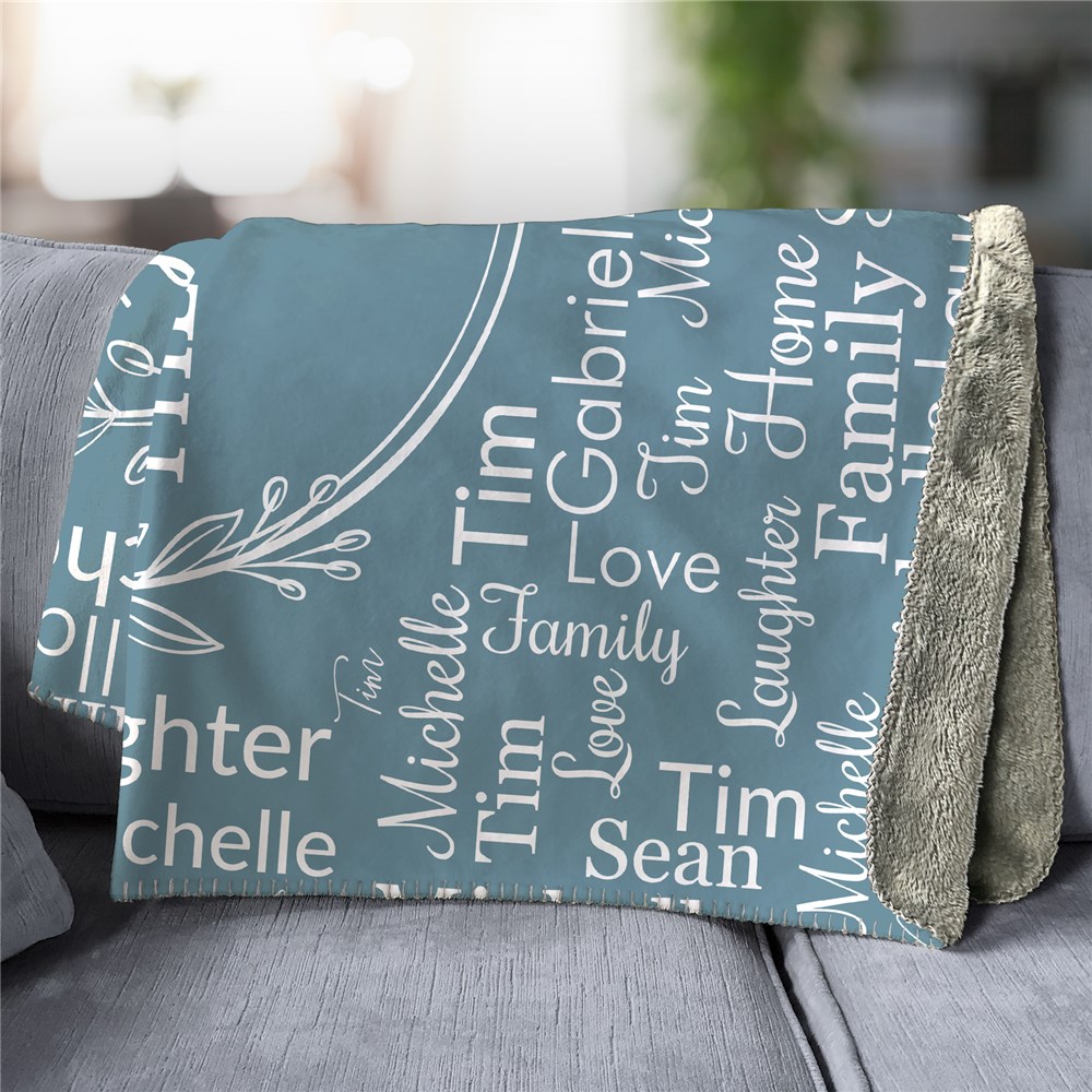 Personalized This Is Us Word Art Sherpa Blanket