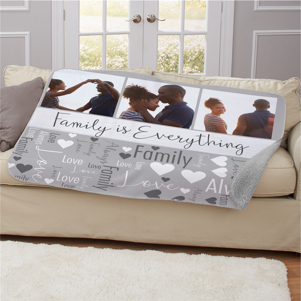 Family Is Everthing Word Art 50x60 Blanket