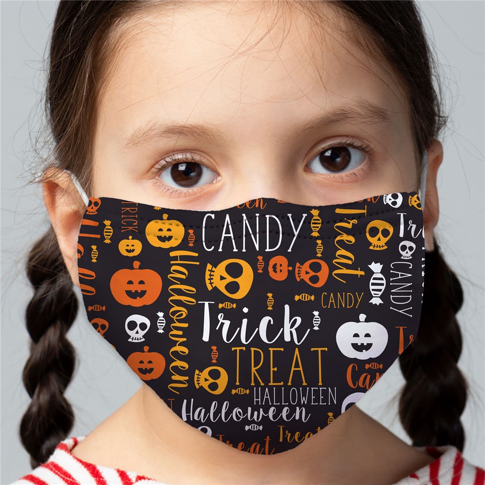 Trick or Treat Word Art Mask