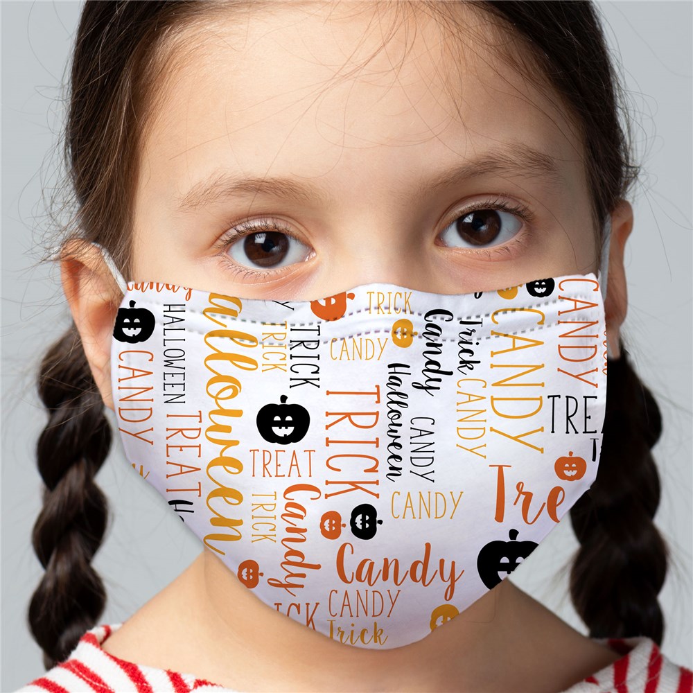 Trick or Treat Word Art Mask