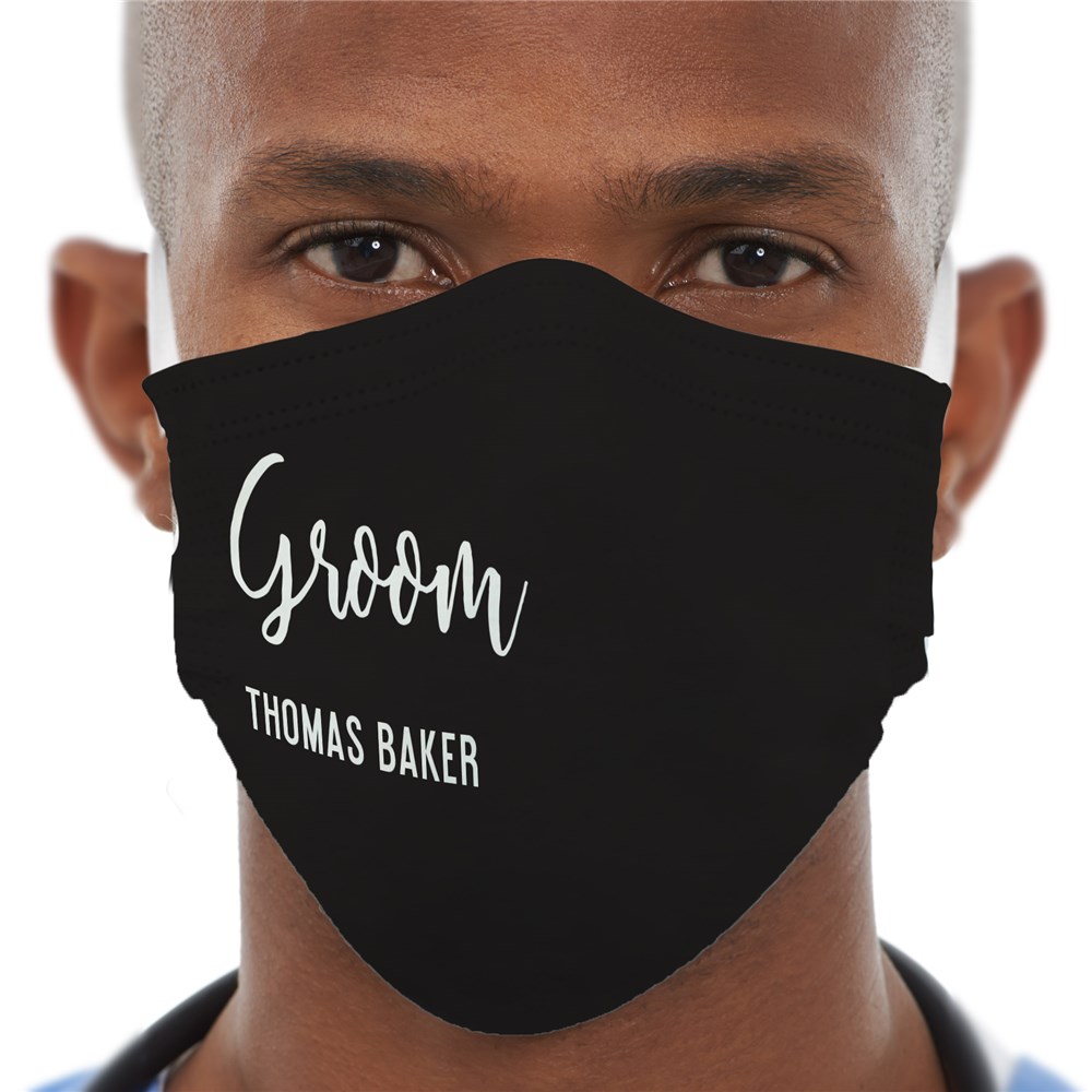 Personalized Groom & Bride Wedding Face Mask GiftsForYouNow
