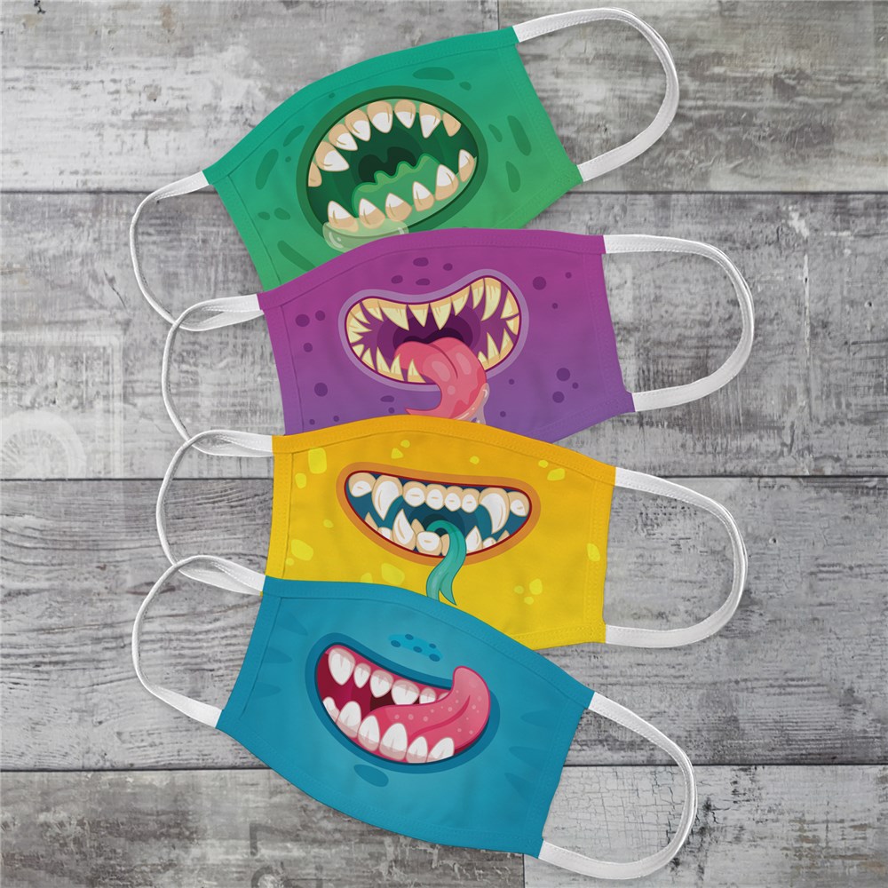 Personalized Family Monster Mouths Youth Face Mask