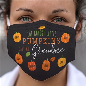 Personalized Cutest Little Pumpkins Face Mask