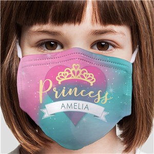 Personalized Princess Youth Face Mask