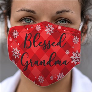 Personalized Blessed Face Mask