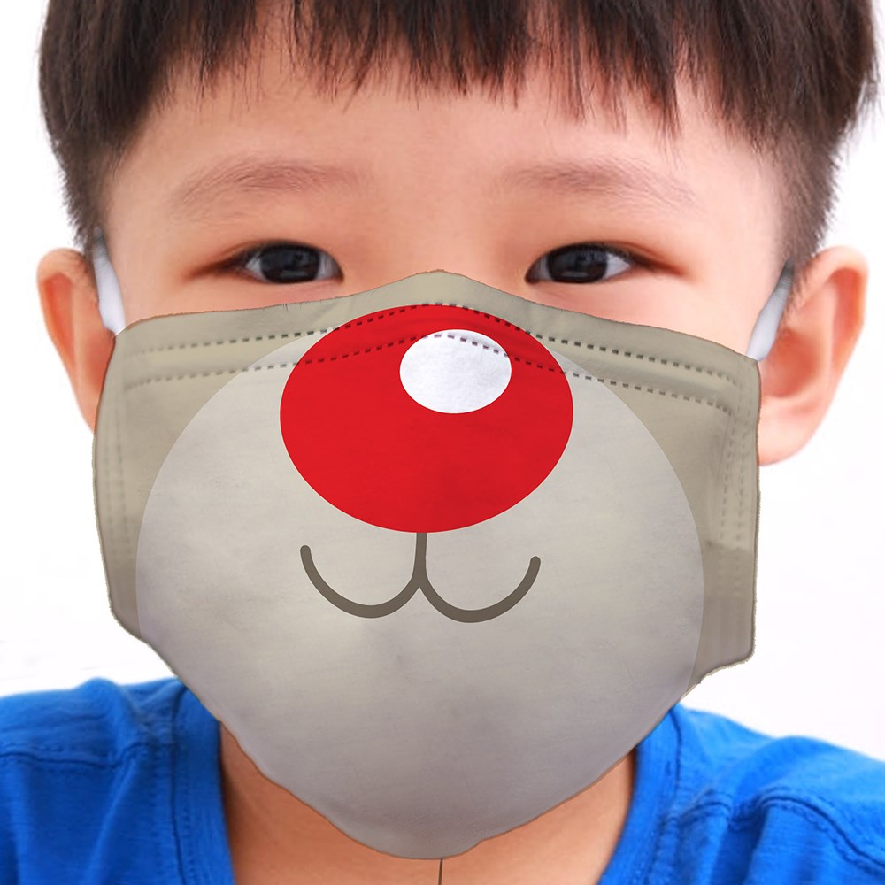 Christmas Characters Youth Face Mask