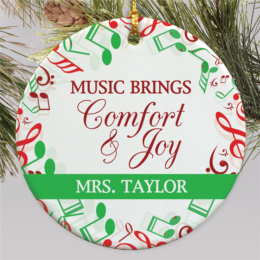 Personalized Musical Notes Ornament GiftsForYouNow