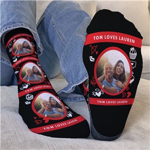 Valentine's Day Photo Socks for Couple
