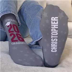 Personalized Congrats Graduate Crew Socks
