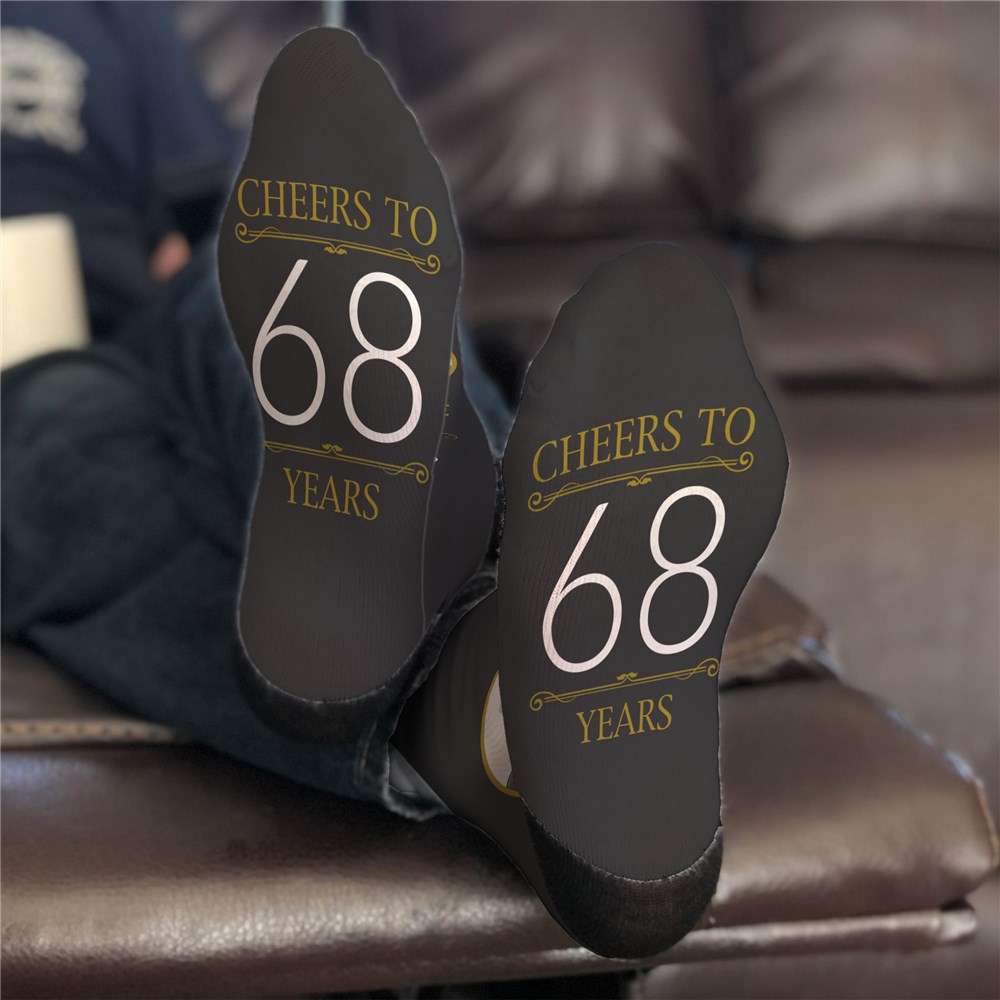 Personalized Aged to Perfection with Photo Crew Socks