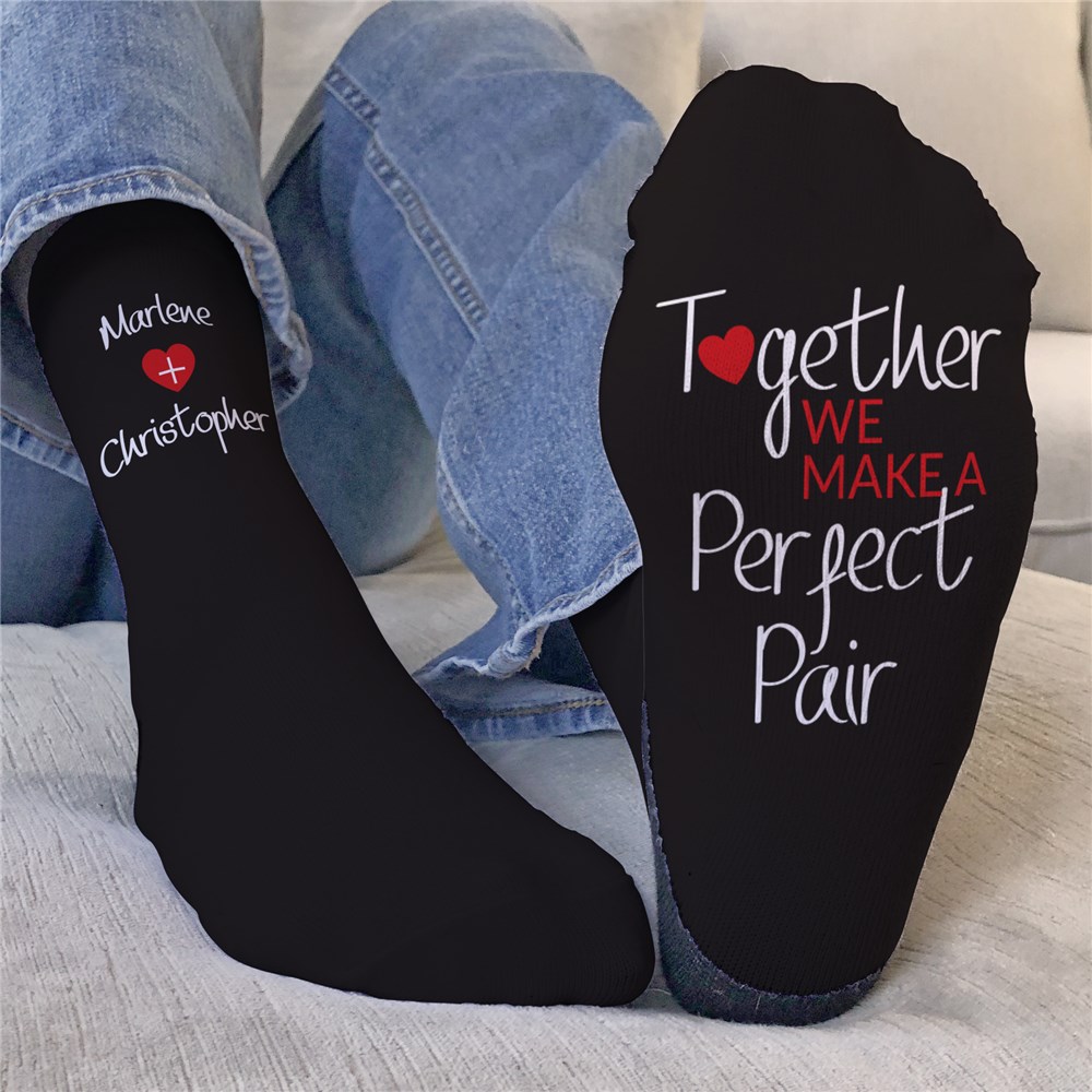 Personalized A Perfect Pair Crew Socks