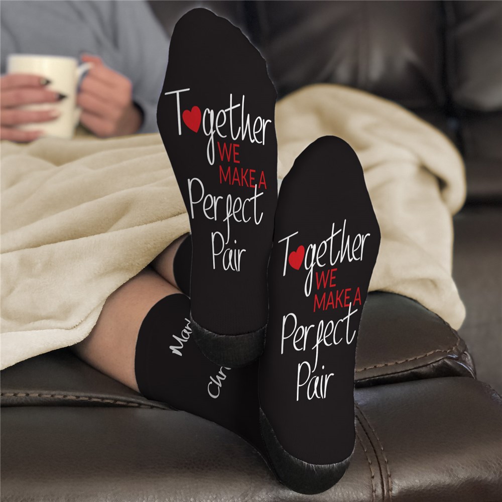 Personalized A Perfect Pair Crew Socks