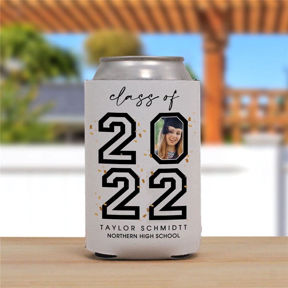 Personalized Photo in Year Can Cooler