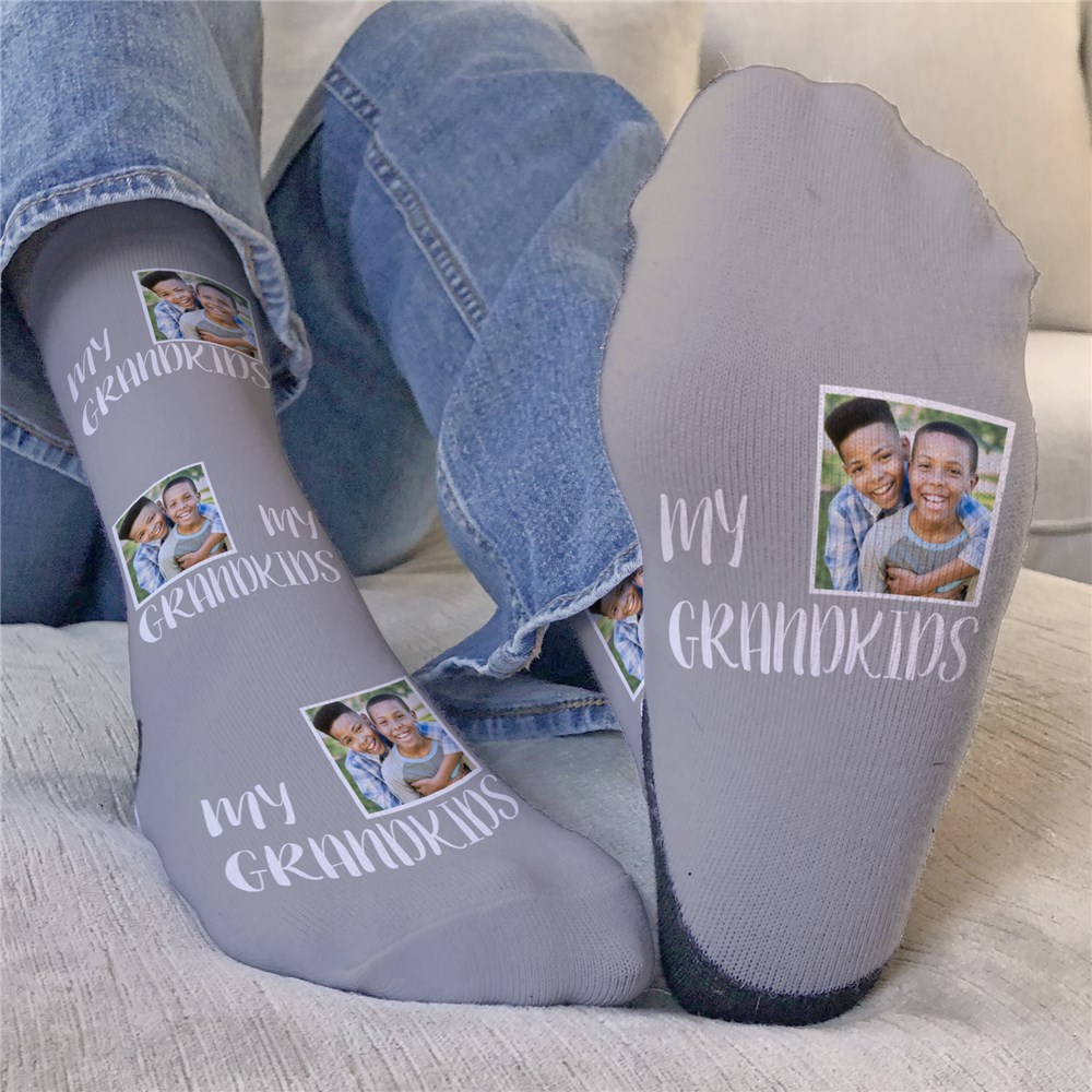 Personalized Repeating Photos Crew Socks