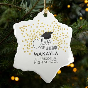 Personalized Class Of Snowflake Ornament U17576194