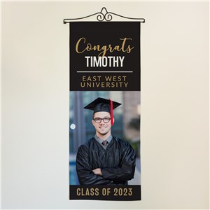 Personalized Congrats with Name and Photo Wall Hanging
