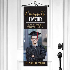 Personalized Congrats with Name and Photo Wall Hanging