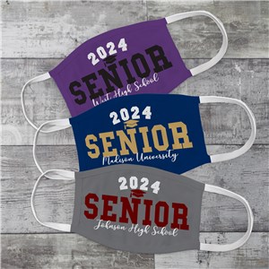 Personalized Graduation Senior Year Face Mask