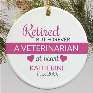 Personalized Retired But Forever Ornament