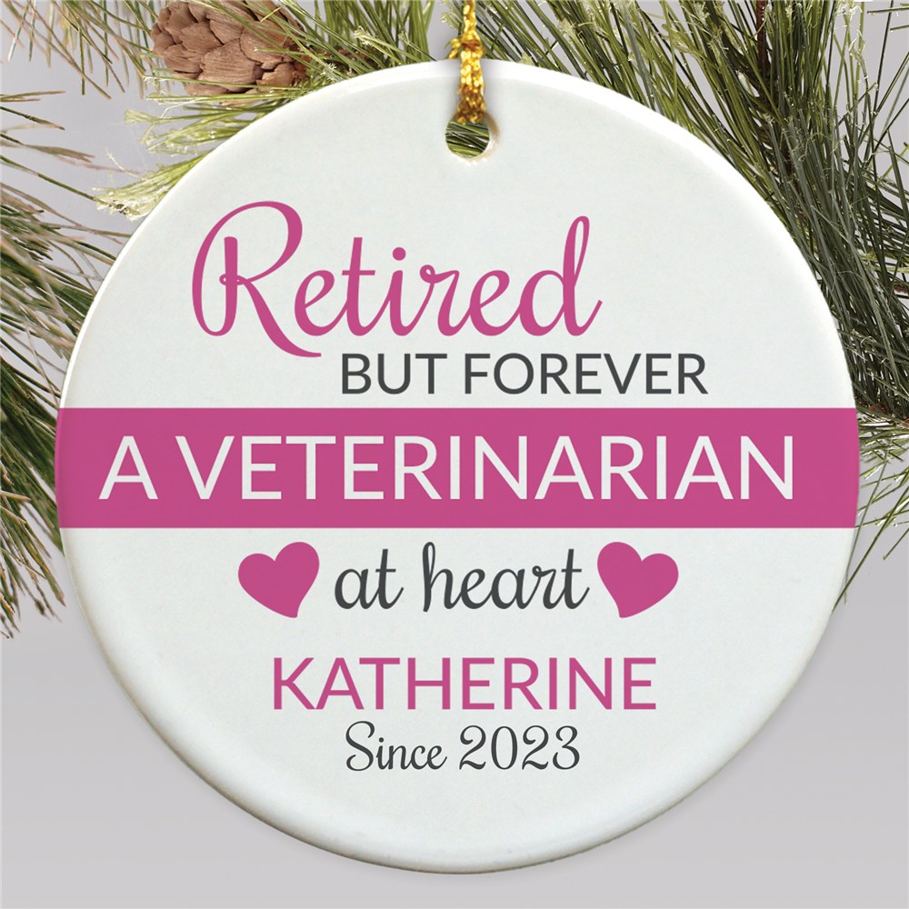 Personalized Retired But Forever Ornament