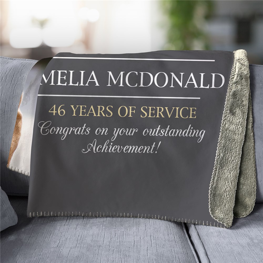 Personalized Retired with Career 50x60 Sherpa Blanket