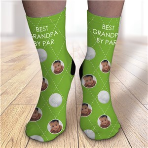 Personalized Photo Golf Socks with custom text