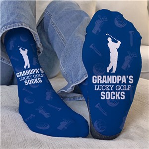 Personalized Grandpa's Lucky Golf Socks