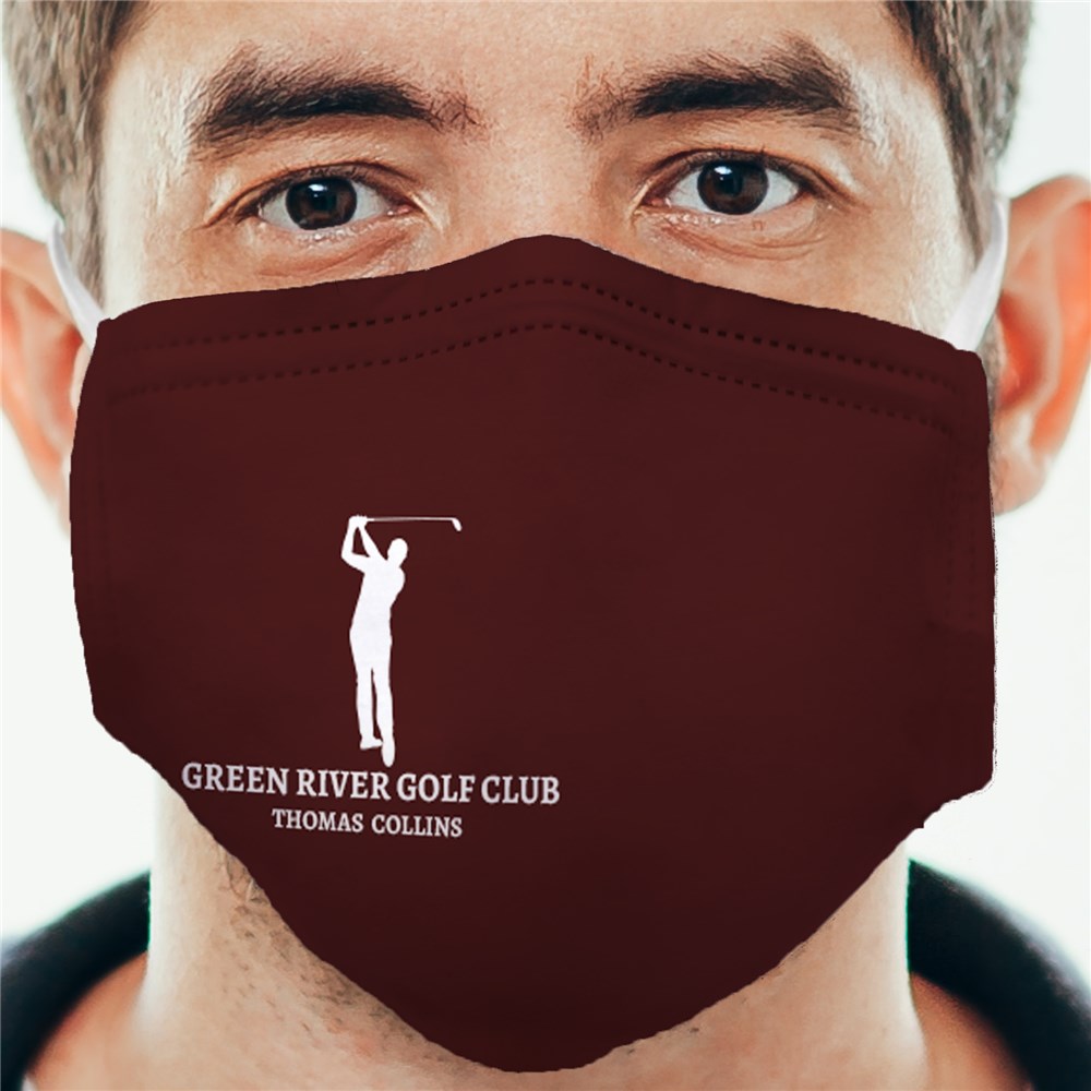 Golf Face Mask with Custom Text
