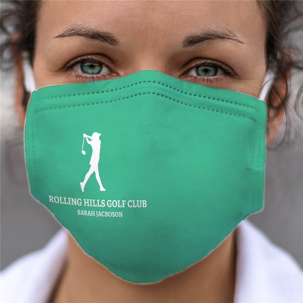 Golf Face Mask with Custom Text