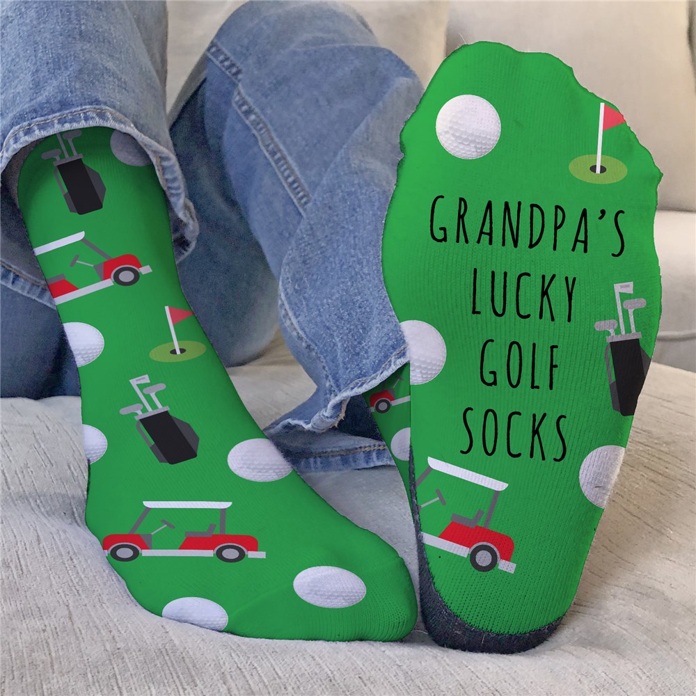 Personalized Lucky Golf Socks GiftsForYouNow