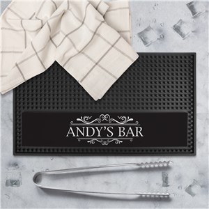 Personalized Elegant Rectangle Bar Mat U17962132RT