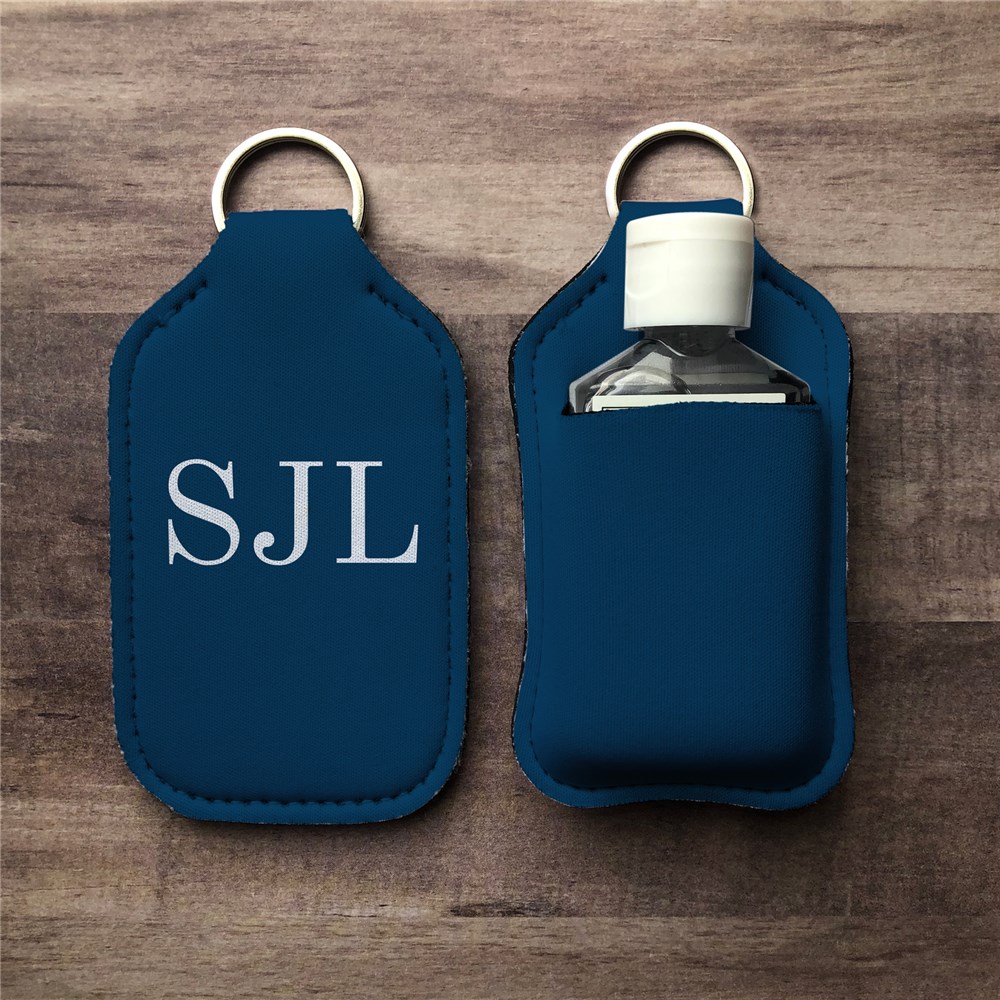 Personalized Hand Sanitizer Holder with Initials