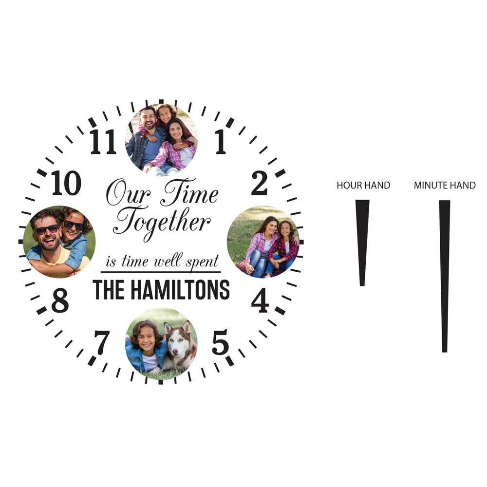 Personalized Wall Clock with Pictures