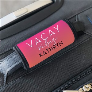 Personalized Colorful Vacay Vibes Luggage Grip
