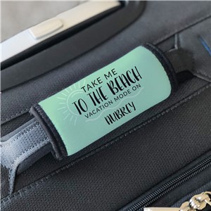 Personalized Take Me to the Beach Luggage Grip
