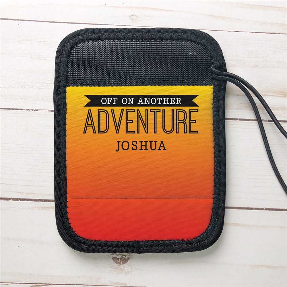 Personalized Off On Another Adventure Luggage Grip