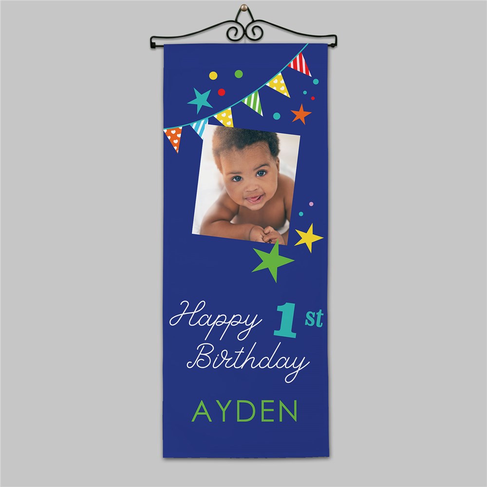 Personalized Birthday Wall Hanging with Picture