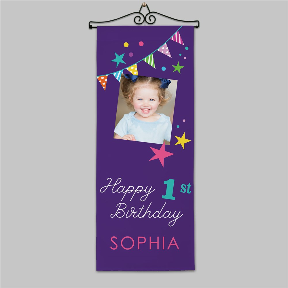 Personalized Birthday Photo Wall Hanging