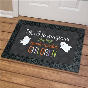 Personalized Love their Spook-Tacular 18x30 Doormat