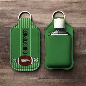 Personalized Football Field Hand Sanitizer Holder
