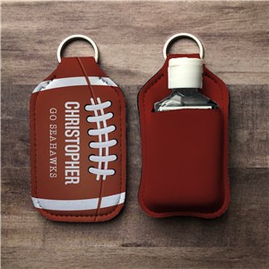 Personalized Football Hand Sanitizer Holder