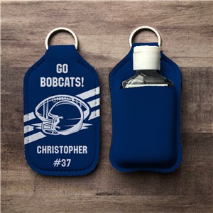 Personalized Football and Helmet Hand Sanitizer Holder