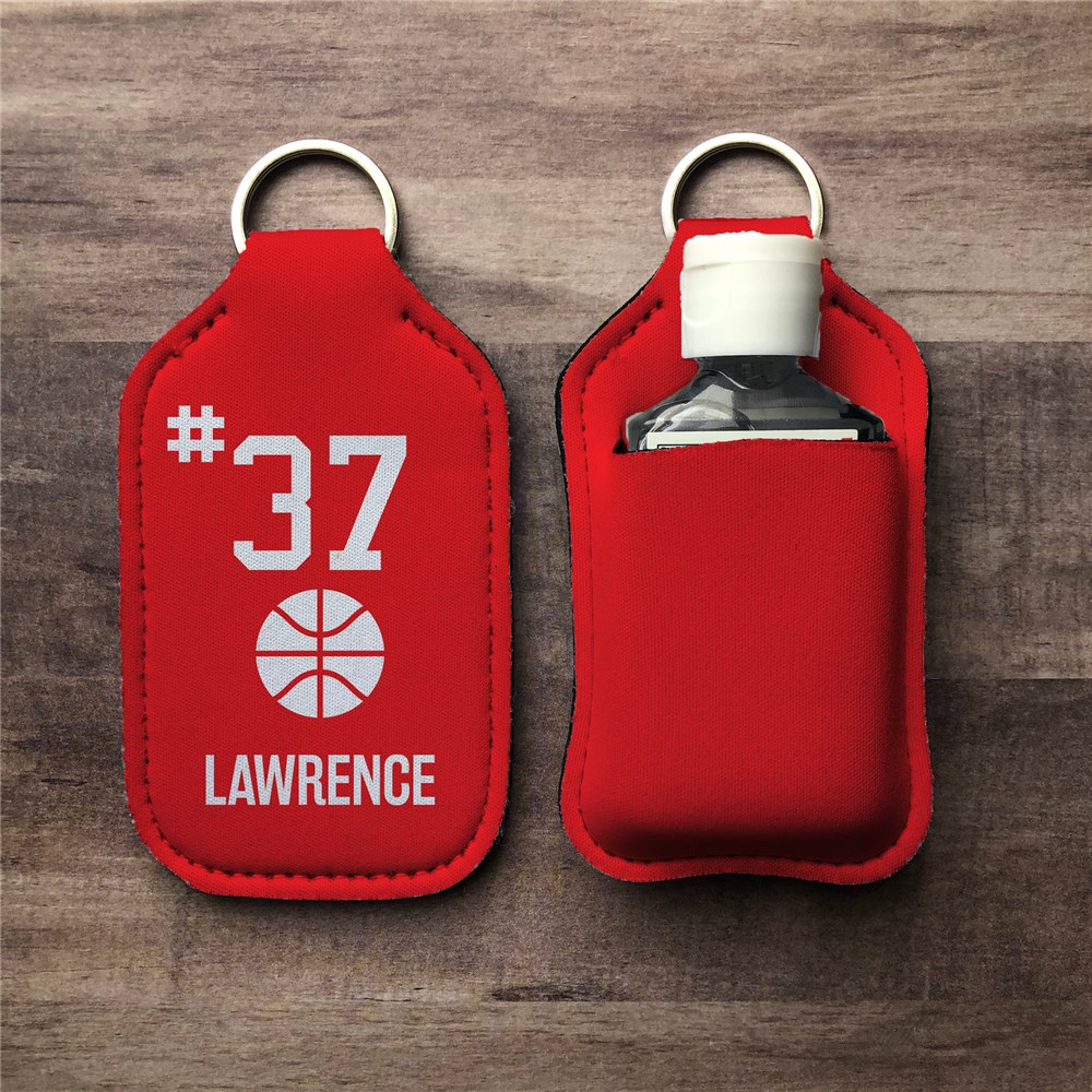 Personalized Player Number and Name Hand Sanitizer Holder