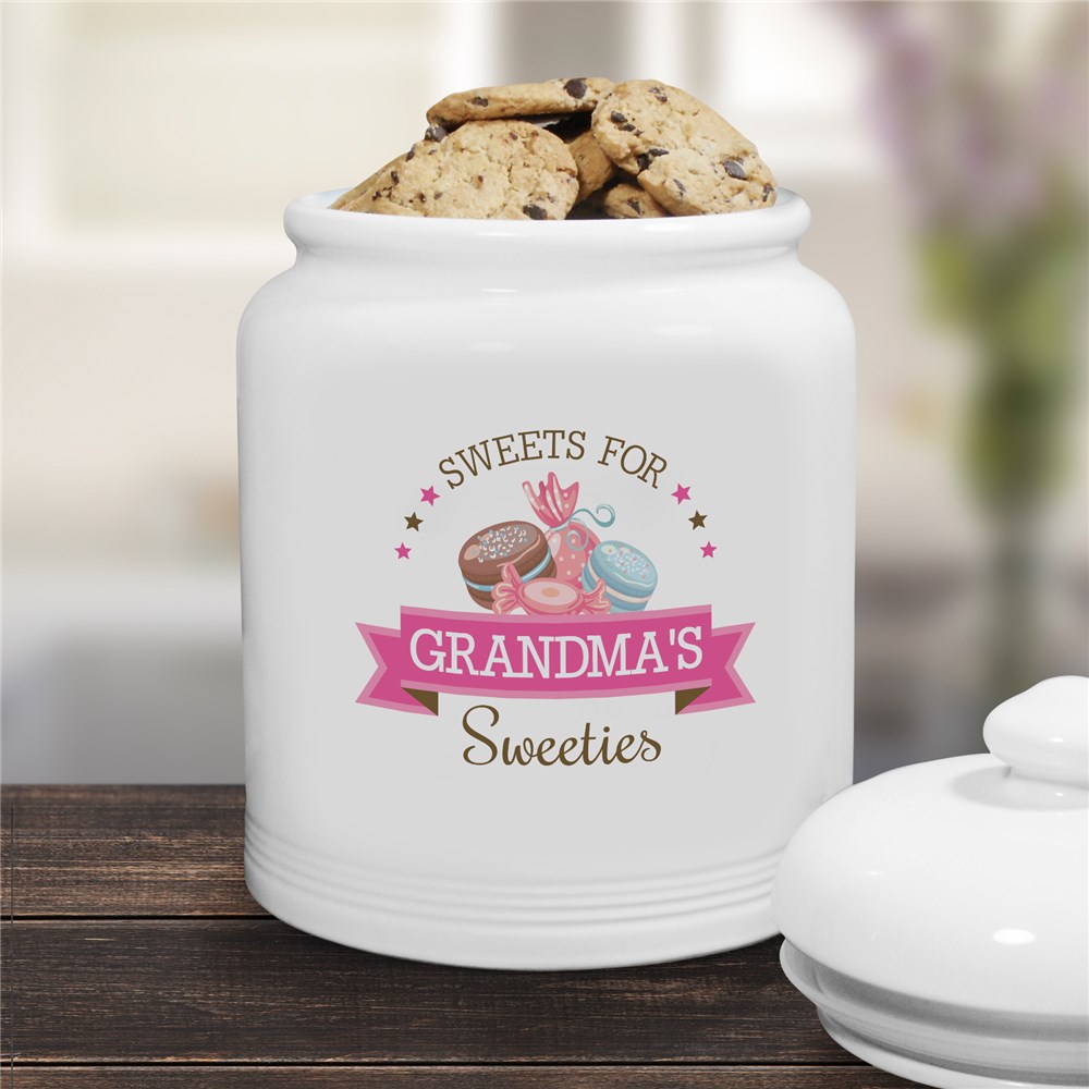Personalized Sweeties Cookie Jar for Grandma