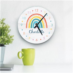 Personalized Rainbow Wall Clock U18936147