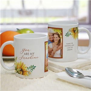 Personalized You Are My Sunshine Large Coffee Mug with Photo