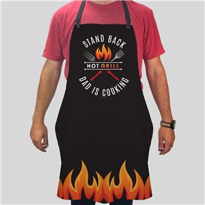 Personalized Stand Back Dad is Cooking Funny Apron