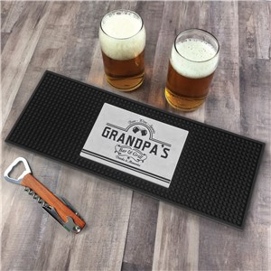 Personalized Bar and Grill Bar Mat U19571132