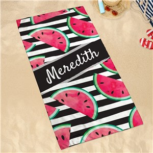 Sand-Free Beach Towel With Watermelon Design
