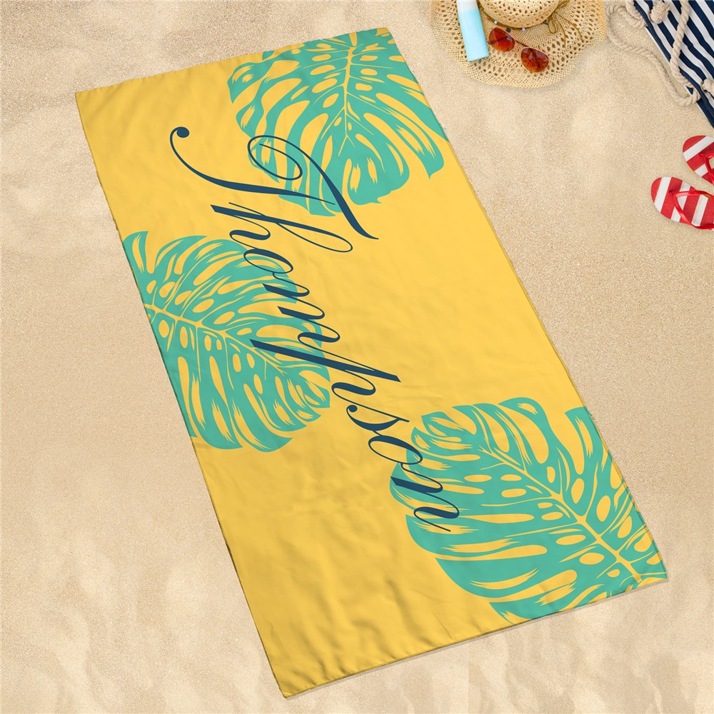Sand-Proof Tropical Beach Towel